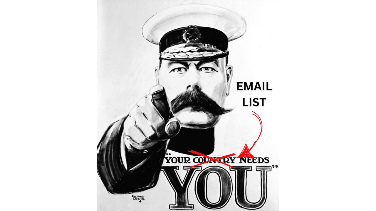 your email list needs you email marketing course